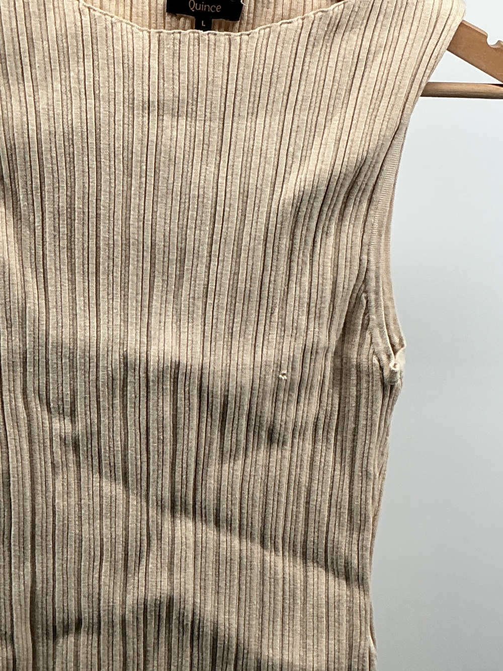 Cotton Cashmere Ribbed Tank - Picture 3 of 3